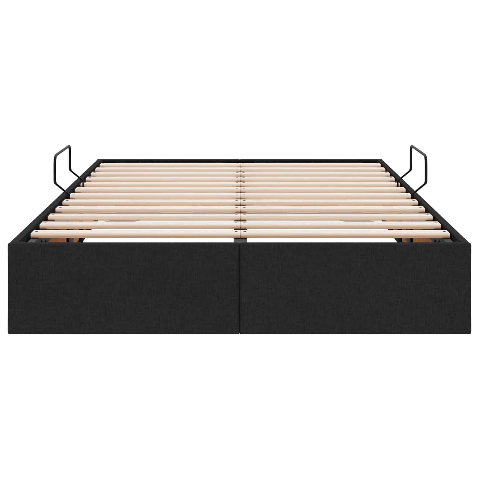 Κρεβάτι Οθωμανικού Τύπου Μαύρο 120 x 200 cm ύφασμα