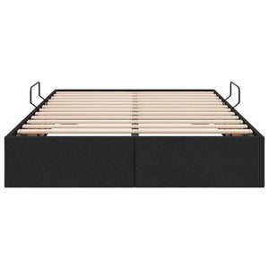 Κρεβάτι Οθωμανικού Τύπου Μαύρο 120 x 200 cm ύφασμα