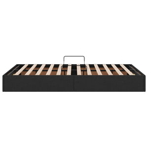 Κρεβάτι Οθωμανικού Τύπου Μαύρο 120 x 200 cm ύφασμα