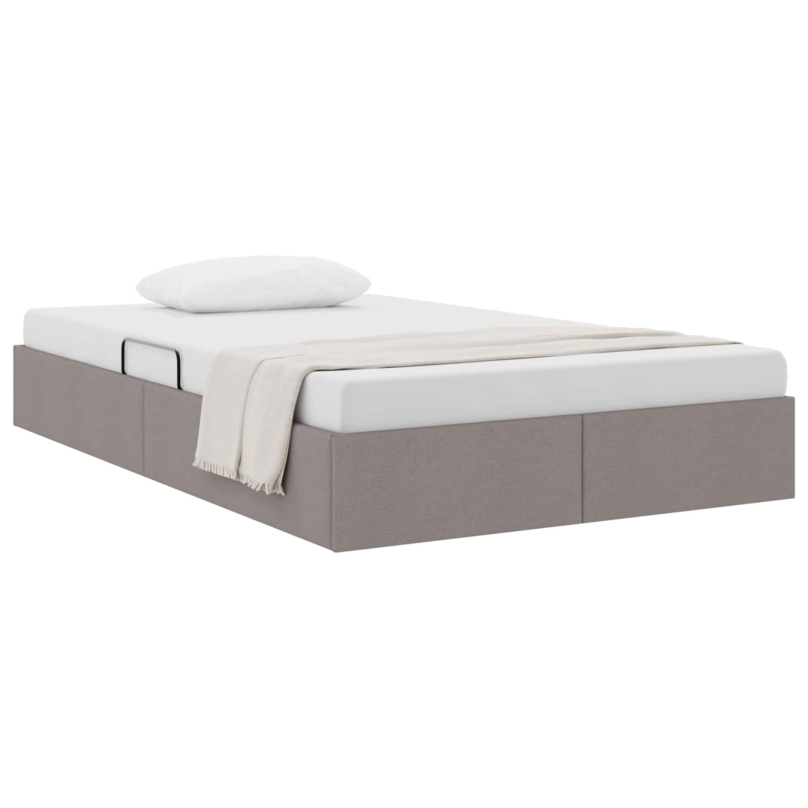 Κρεβάτι Οθωμανικού Τύπου Taupe 120 x 200 cm ύφασμα