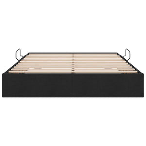 Κρεβάτι Οθωμανικού Τύπου Μαύρο 140 x 190 cm ύφασμα