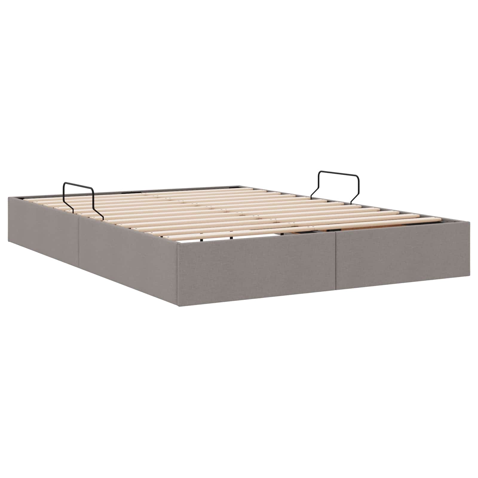Κρεβάτι Οθωμανικού Τύπου Taupe 140 x 190 cm ύφασμα - Pakobazaar