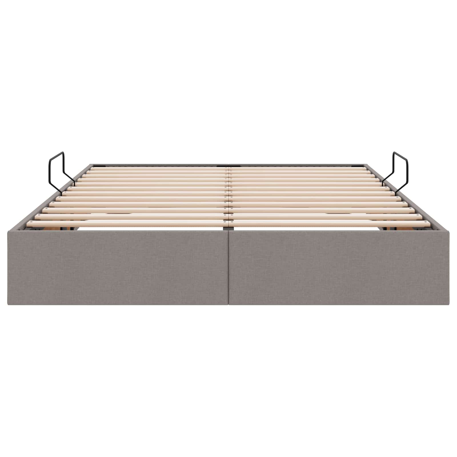 Κρεβάτι Οθωμανικού Τύπου Taupe 140 x 190 cm ύφασμα - Pakobazaar