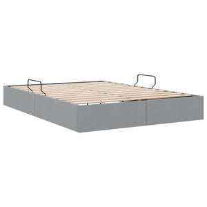 Κρεβάτι Οθωμανικού Τύπου Ανοιχτό γκρι 140 x 200 cm ύφασμα - Pakobazaar