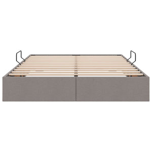 Κρεβάτι Οθωμανικού Τύπου Taupe 140 x 200 cm ύφασμα - Pakobazaar