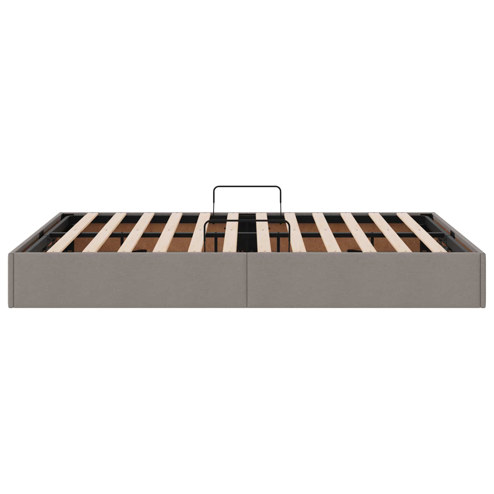 Κρεβάτι Οθωμανικού Τύπου Taupe 140 x 200 cm ύφασμα - Pakobazaar