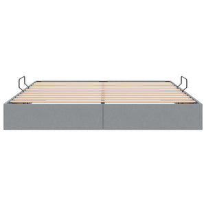Κρεβάτι Οθωμανικού Τύπου Ανοιχτό γκρι 160 x 200 cm ύφασμα - Pakobazaar