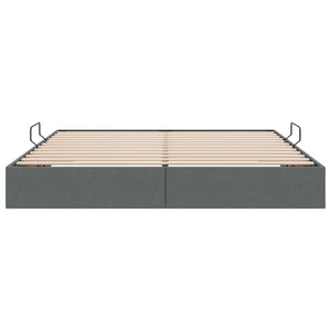 Κρεβάτι Οθωμανικού Τύπου Σκούρο Γκρι 160 x 200 cm ύφασμα - Pakobazaar
