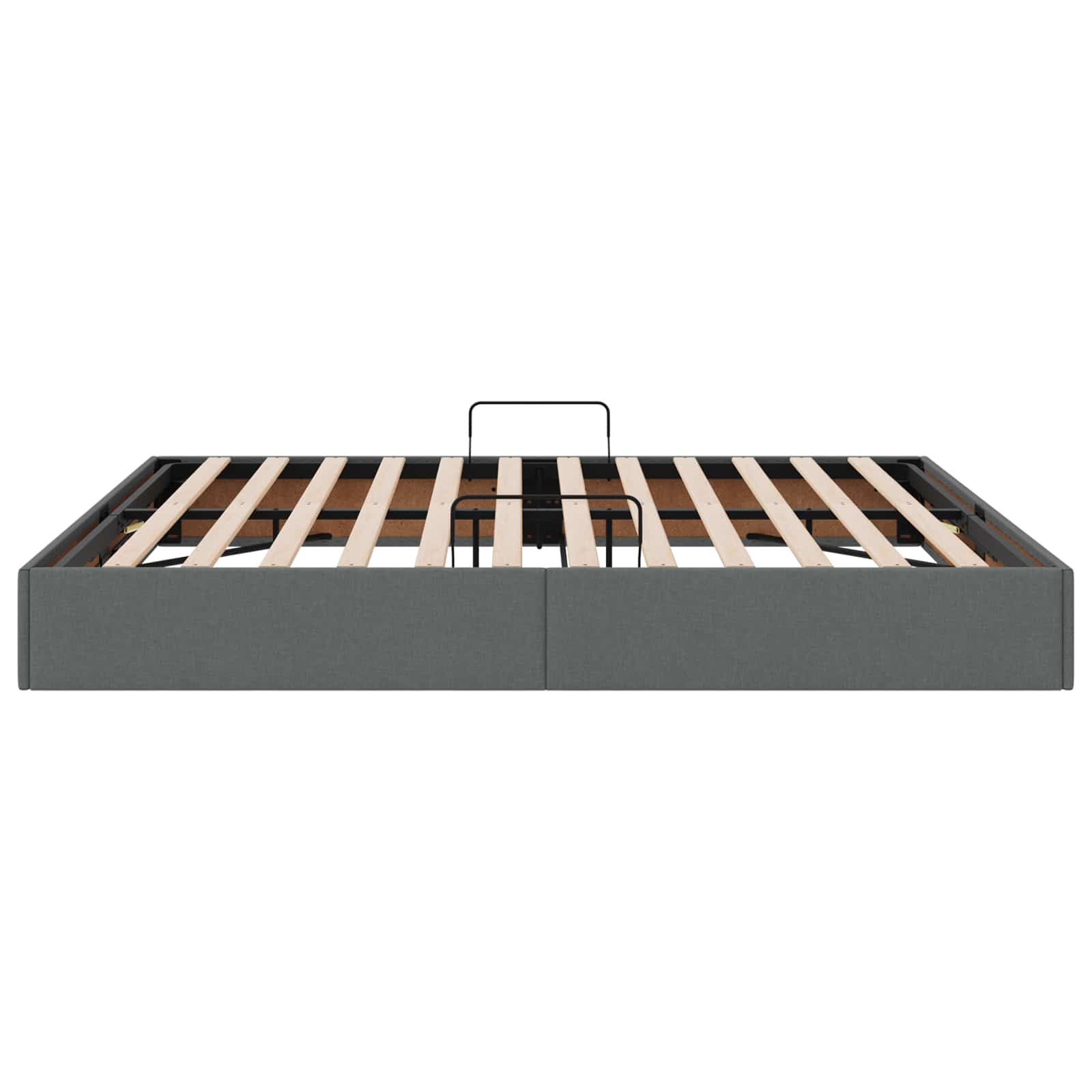 Κρεβάτι Οθωμανικού Τύπου Σκούρο Γκρι 160 x 200 cm ύφασμα - Pakobazaar