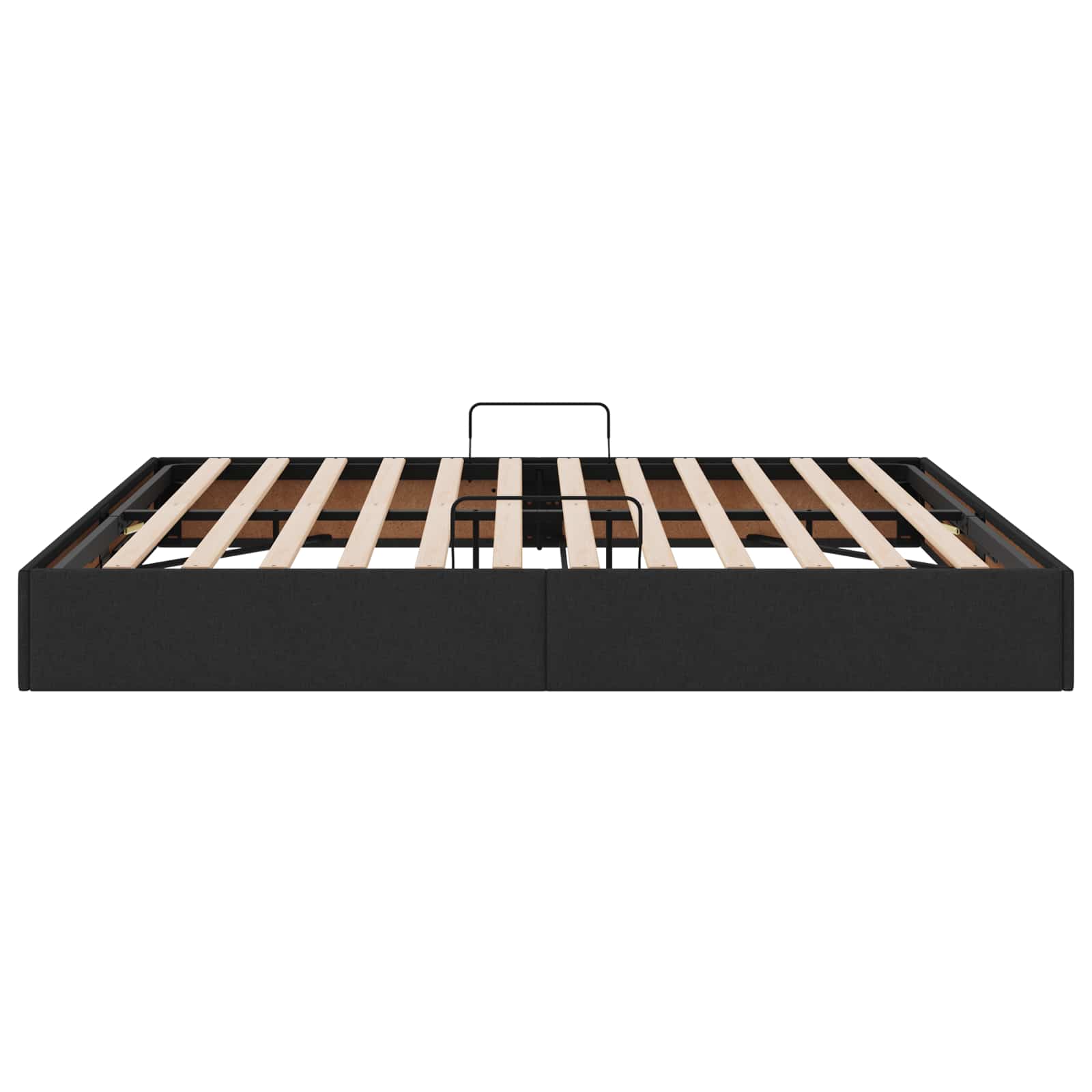 Κρεβάτι Οθωμανικού Τύπου Μαύρο 160 x 200 cm ύφασμα - Pakobazaar