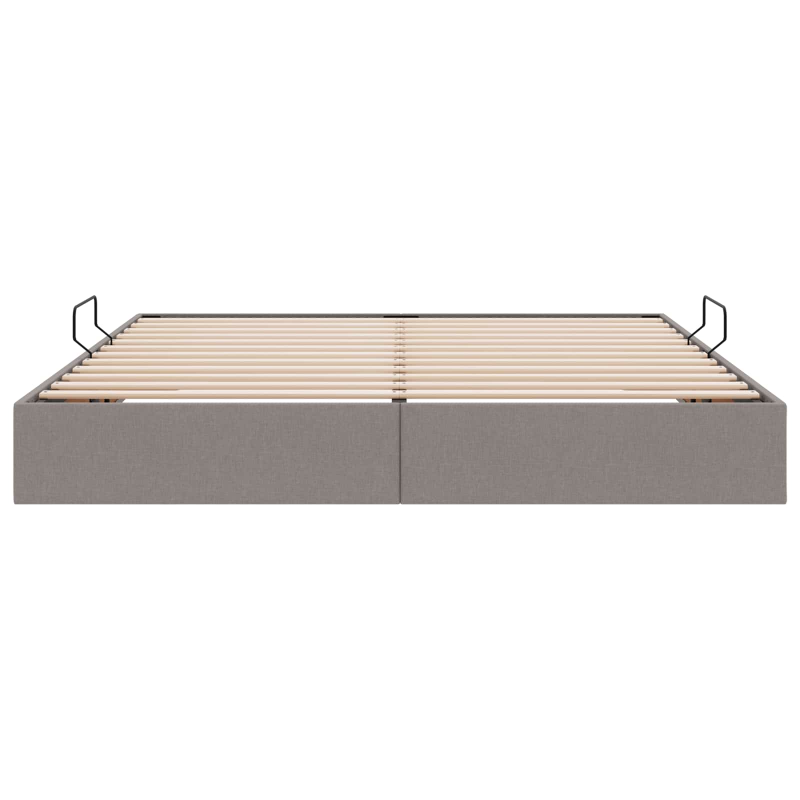Κρεβάτι Οθωμανικού Τύπου Taupe 160 x 200 cm ύφασμα - Pakobazaar