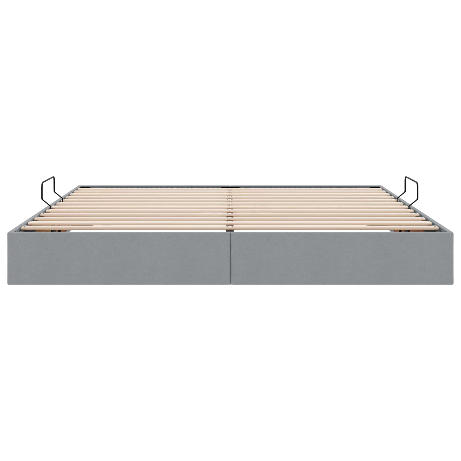Κρεβάτι Οθωμανικού Τύπου Ανοιχτό γκρι 200 x 200 cm ύφασμα - Pakobazaar