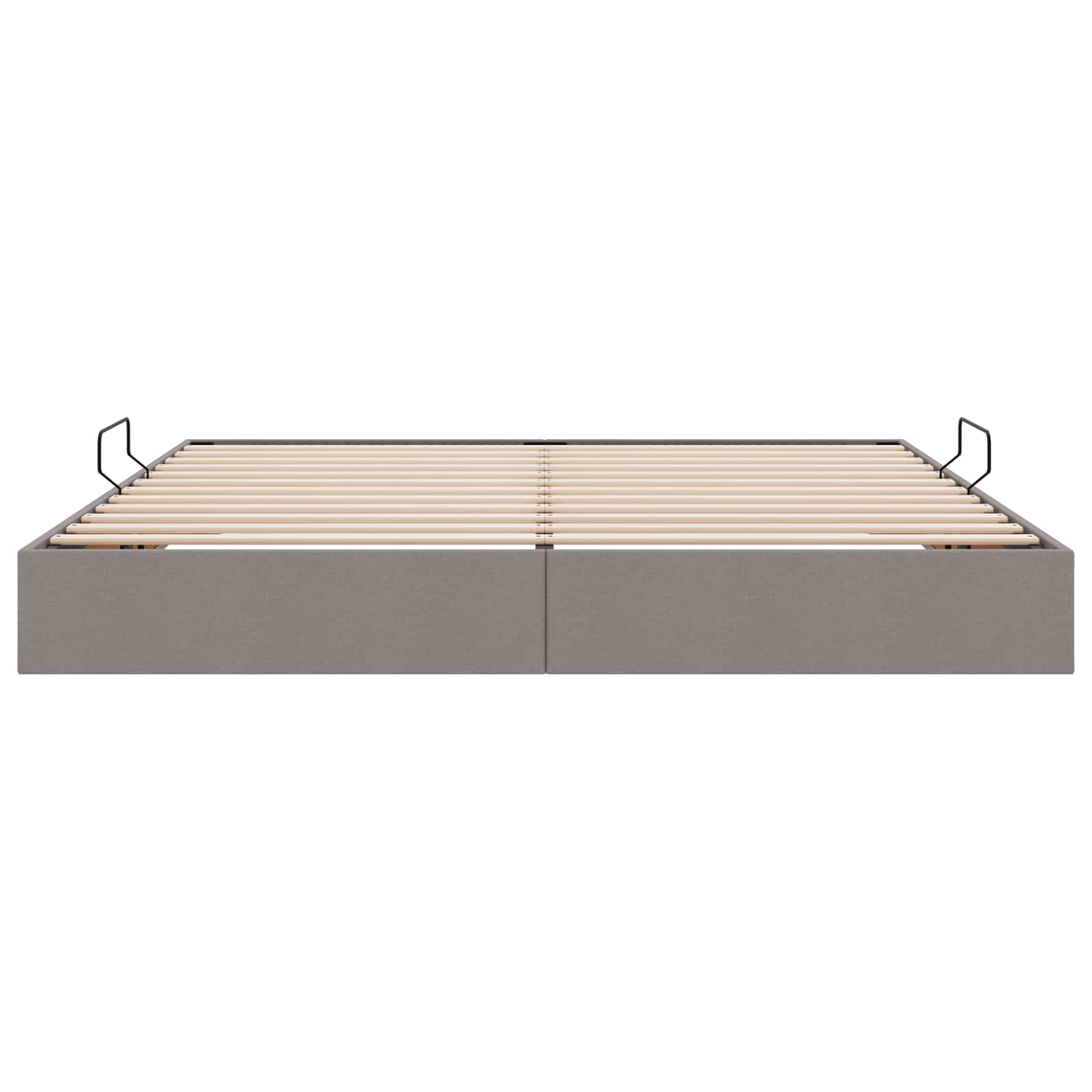 Κρεβάτι Οθωμανικού Τύπου Taupe 200 x 200 cm ύφασμα