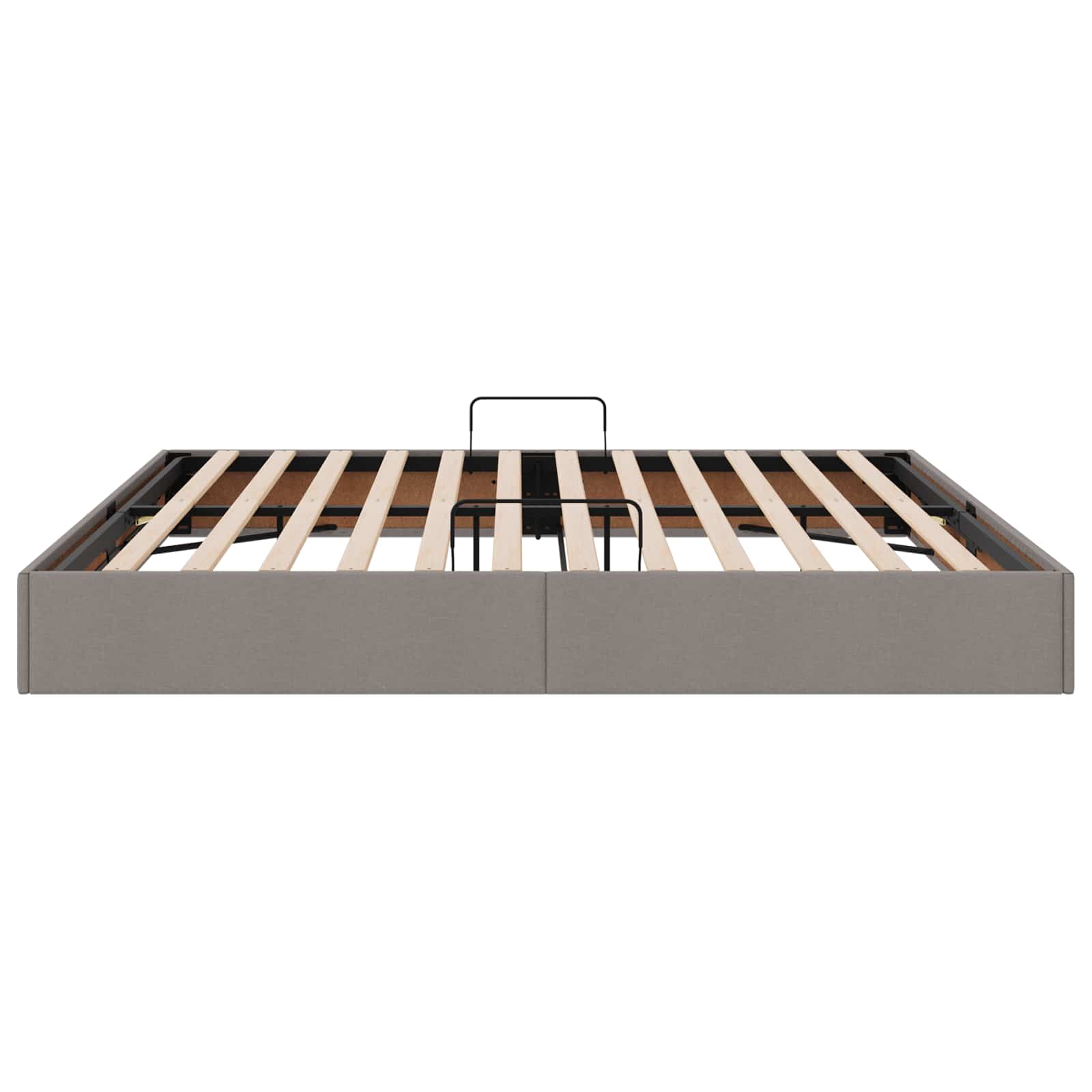 Κρεβάτι Οθωμανικού Τύπου Taupe 200 x 200 cm ύφασμα