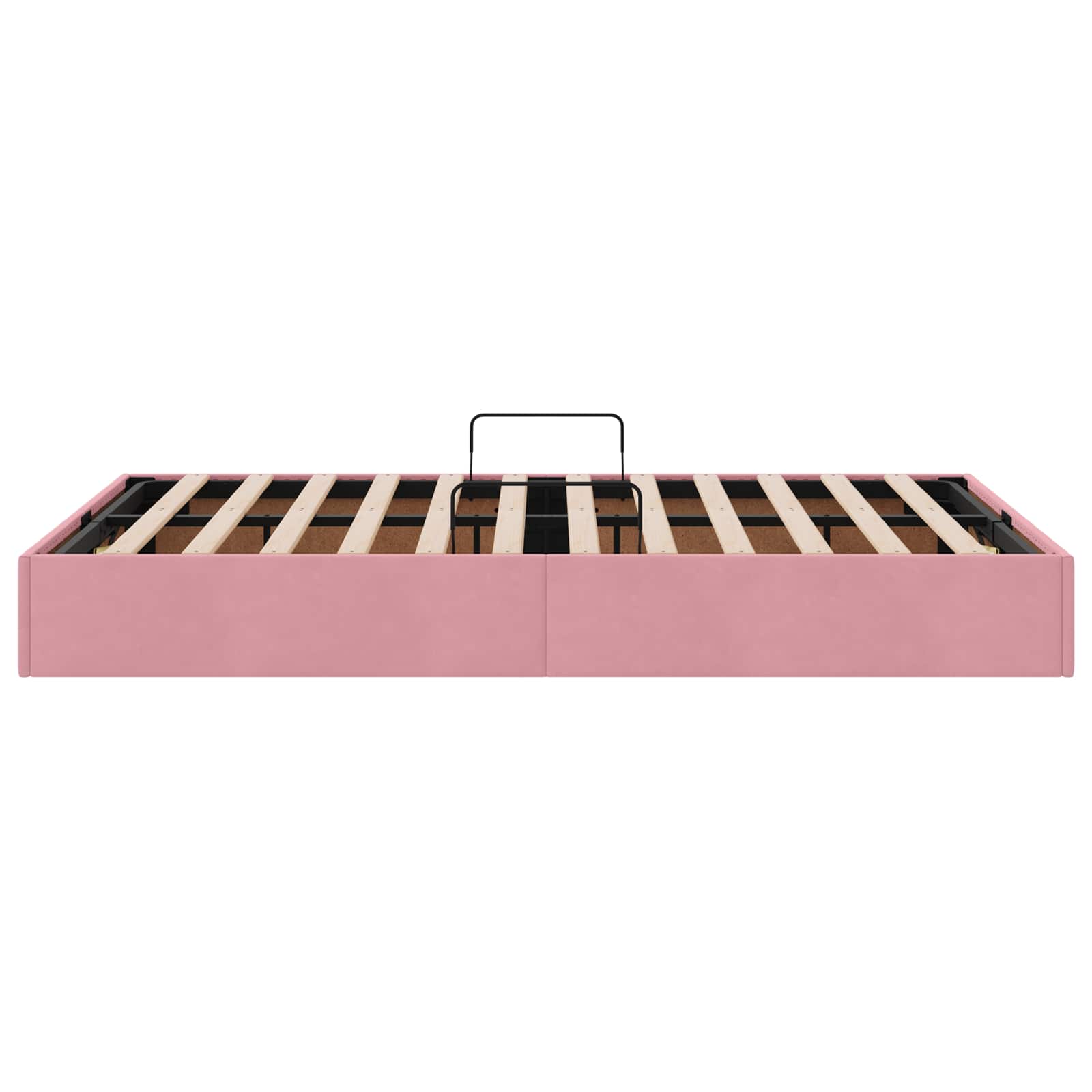 Κρεβάτι Αποθήκης με κεφαλάρι Ροζ 120 x 200 cm Βελούδο - Pakobazaar