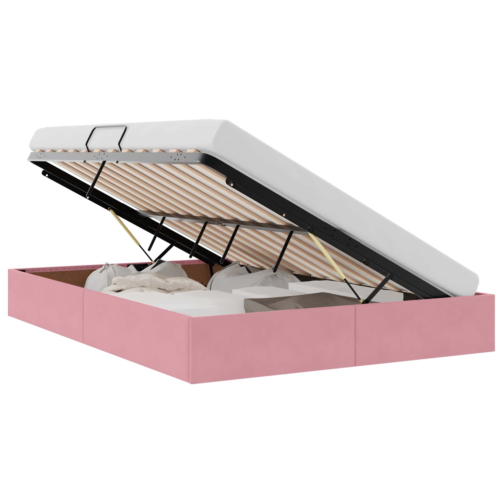 Κρεβάτι Οθωμανών με Αποθηκευτικό Χώρο με αποθήκευση Βελούδο - Pakobazaar