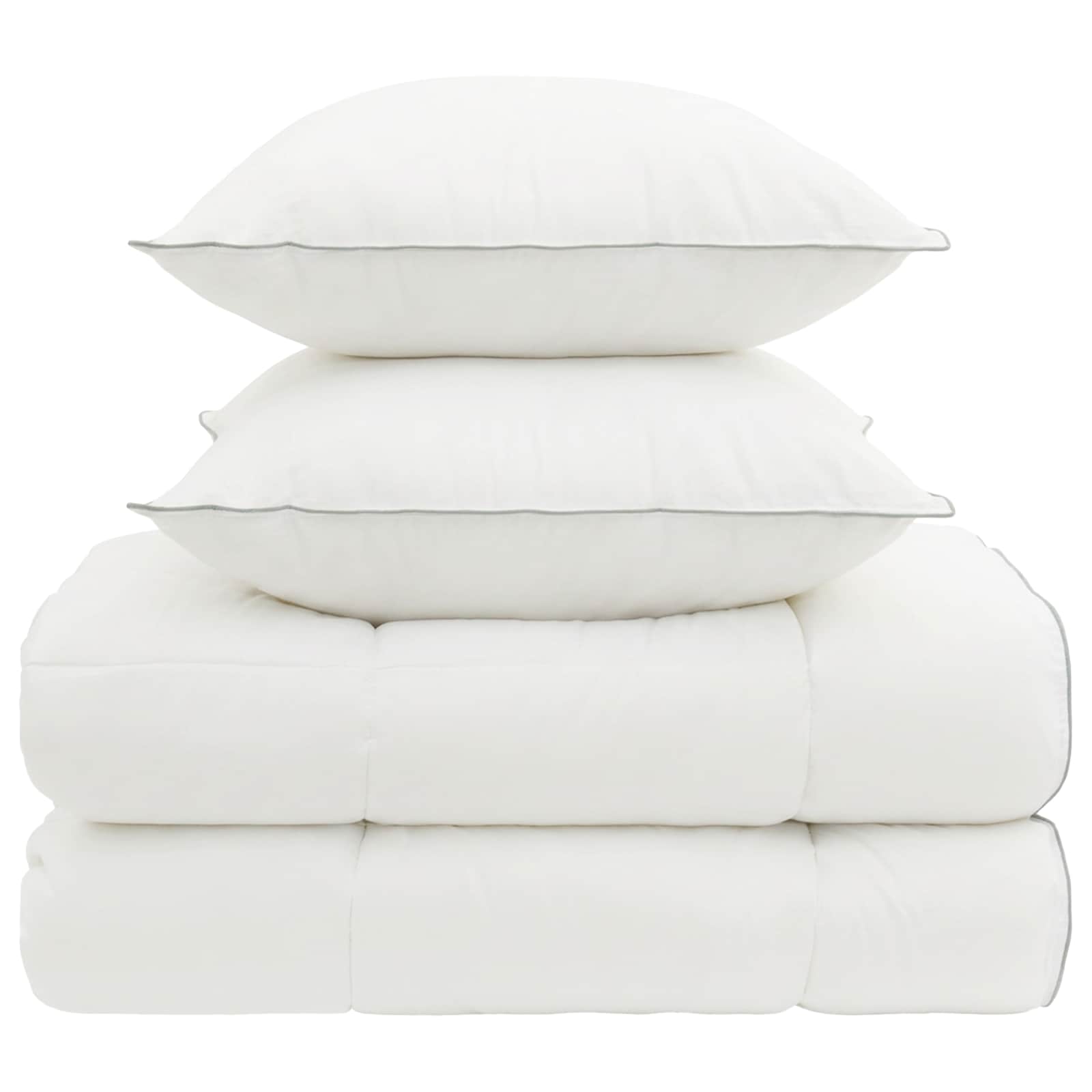 Σέτ Παπλώματος και Μαξιλαριού 3 τμχ. 155x220 εκ 4 Εποχές Μαλλί - Pakobazaar