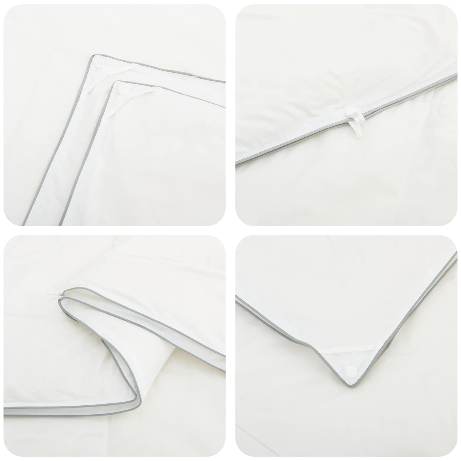 Σέτ Παπλώματος και Μαξιλαριού 3 τμχ. 200x220 εκ 4 Εποχές Μαλλί - Pakobazaar