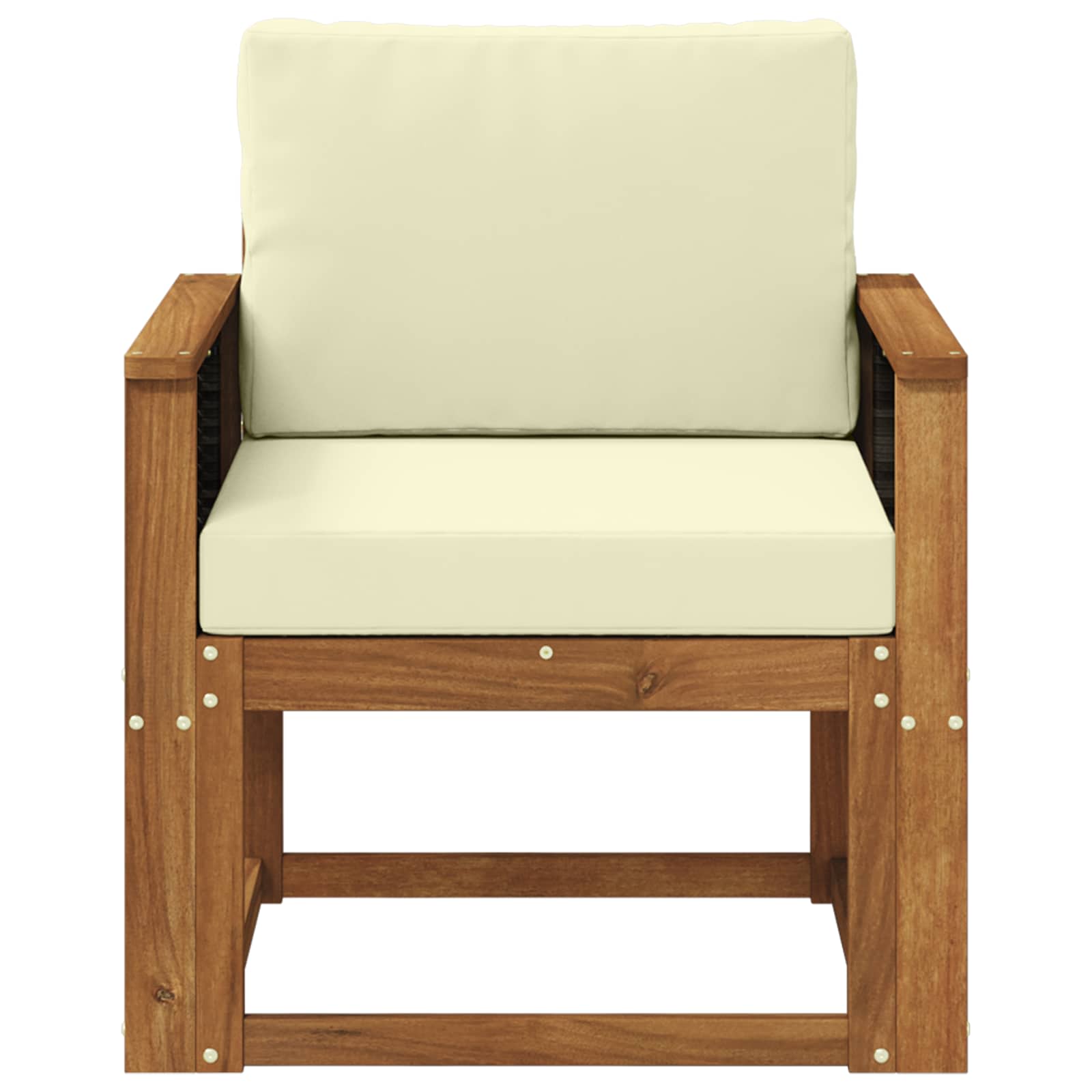 Μεσαίος καναπές εξωτερικού χώρου Στερεό Ξύλο Ακακίας Φυσικό - Pakobazaar