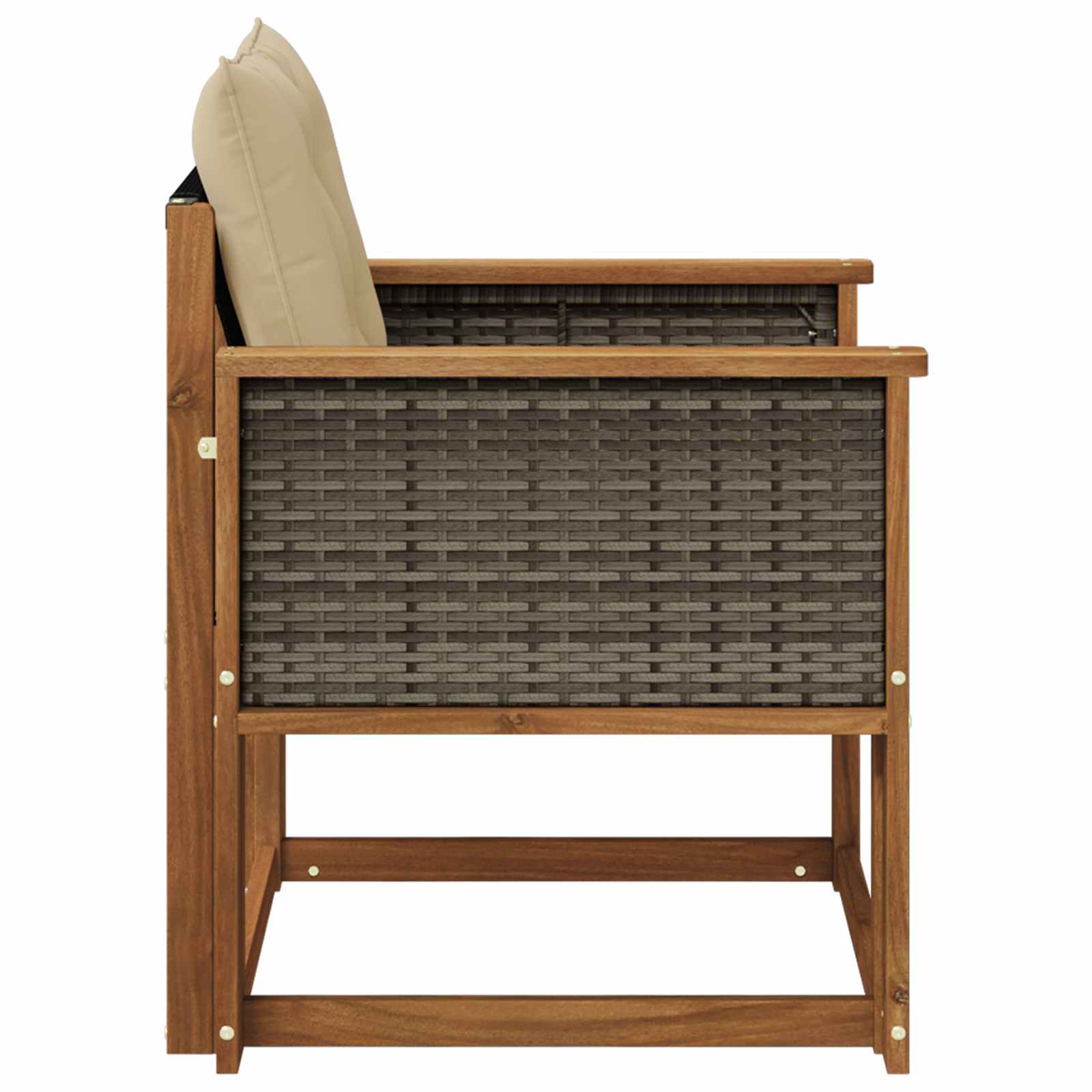 Μεσαίος καναπές εξωτερικού χώρου Στερεό Ξύλο Ακακίας Φυσικό - Pakobazaar