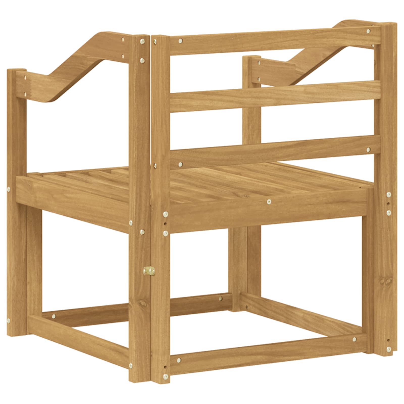Σειρά Καναπέ Εξωτερικού Στερεό Ξύλο Ακακίας Λευκό - Pakobazaar