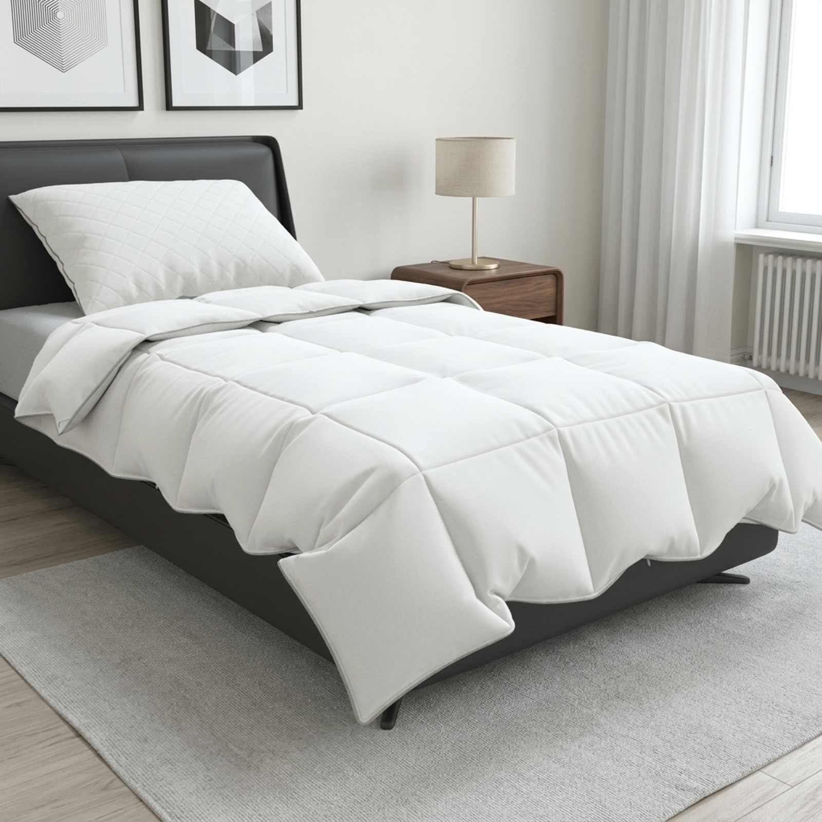 Πάπλωμα FULDA 135 x 220 εκ. Καλοκαίρι 100 GSM 90% Χήνας Λευκό