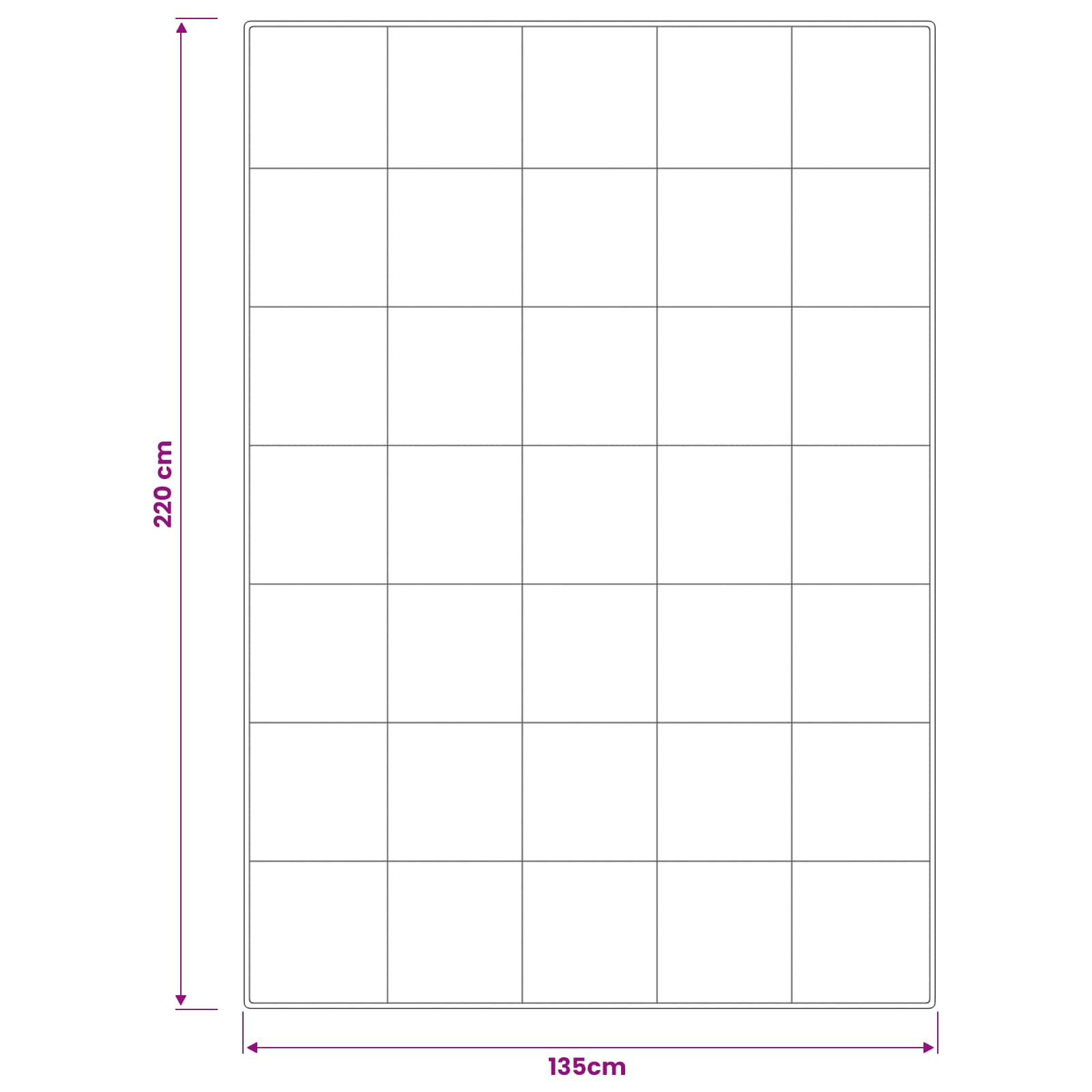 Πάπλωμα FULDA 135 x 220 εκ. Χειμώνας 300 GSM 90% Χήνας Λευκό - Pakobazaar