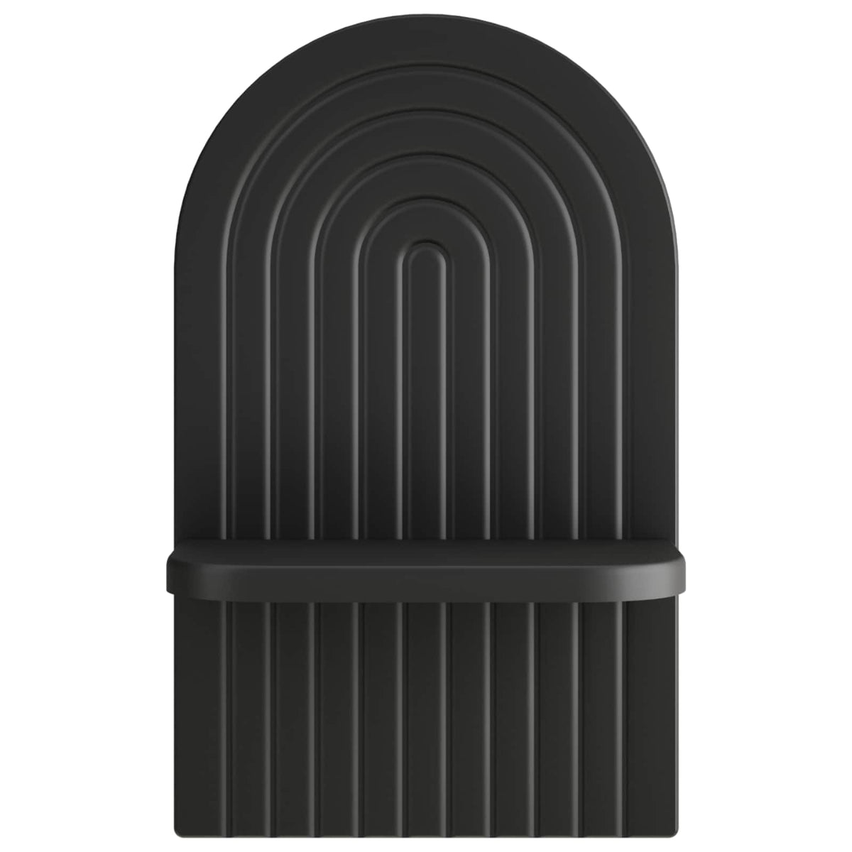 Ράφι Τοίχου 2 τμχ. Μαύρο 23 x 13,5 x 37,5 cm Επεξεργασμένο Ξύλο - Pakobazaar