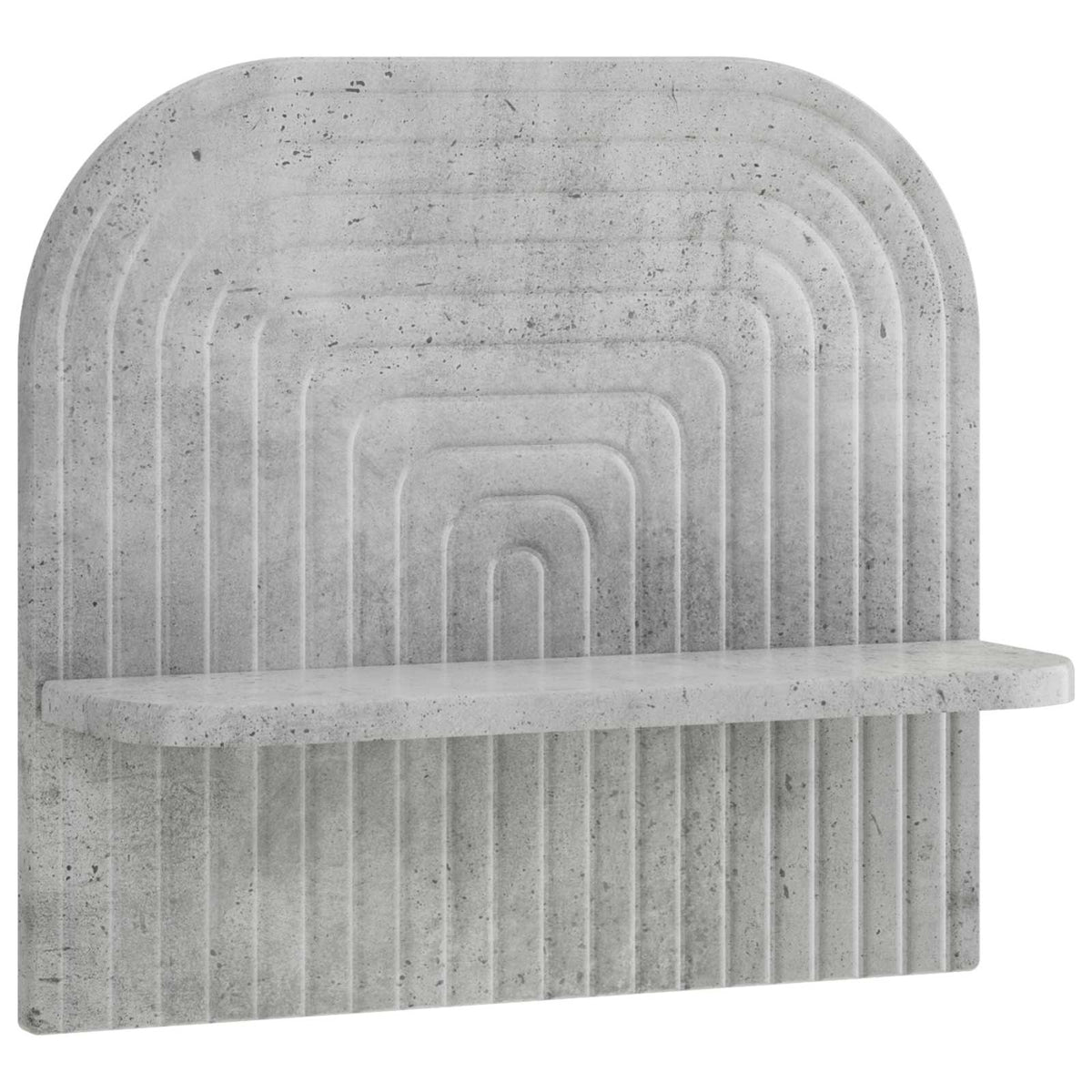 Ράφι Τοίχου 2 τμχ. Γκρι Σκυροδέματος 41 x 13.5 x 37.5 cm - Pakobazaar