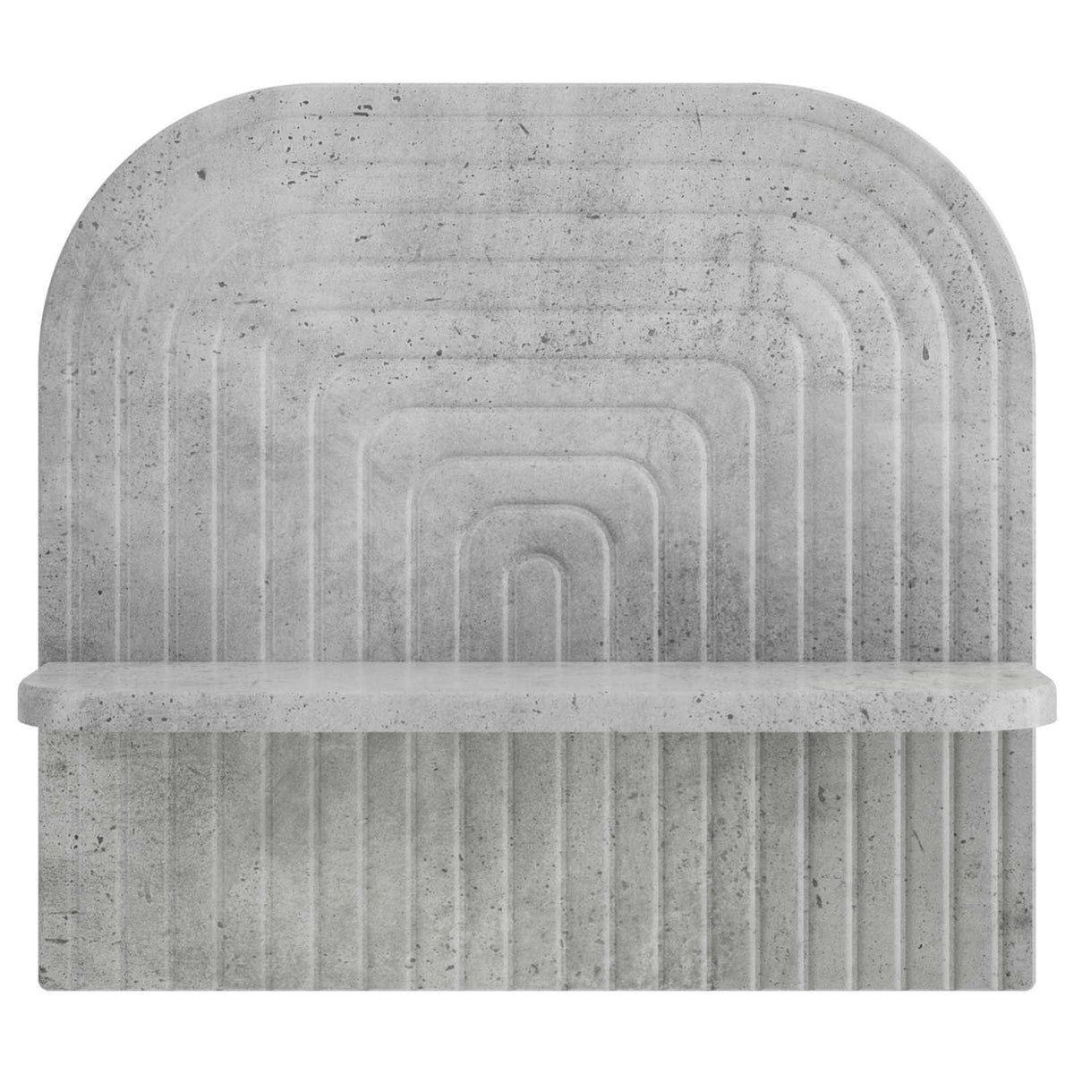 Ράφι Τοίχου 2 τμχ. Γκρι Σκυροδέματος 41 x 13.5 x 37.5 cm - Pakobazaar