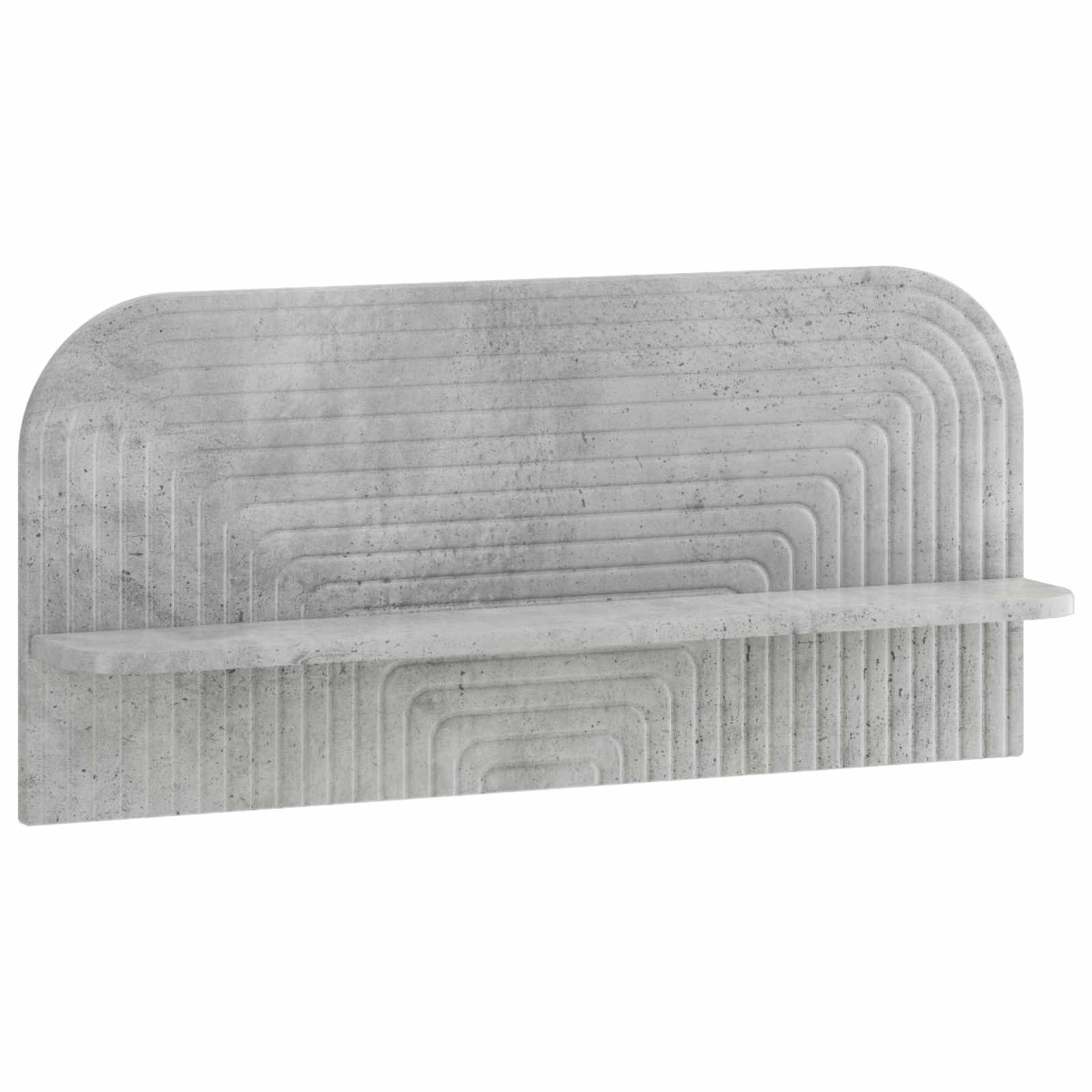 Ράφι Τοίχου 2 τμχ. Γκρι Σκυροδέματος 80,5 x 13,5 x 37,5 cm