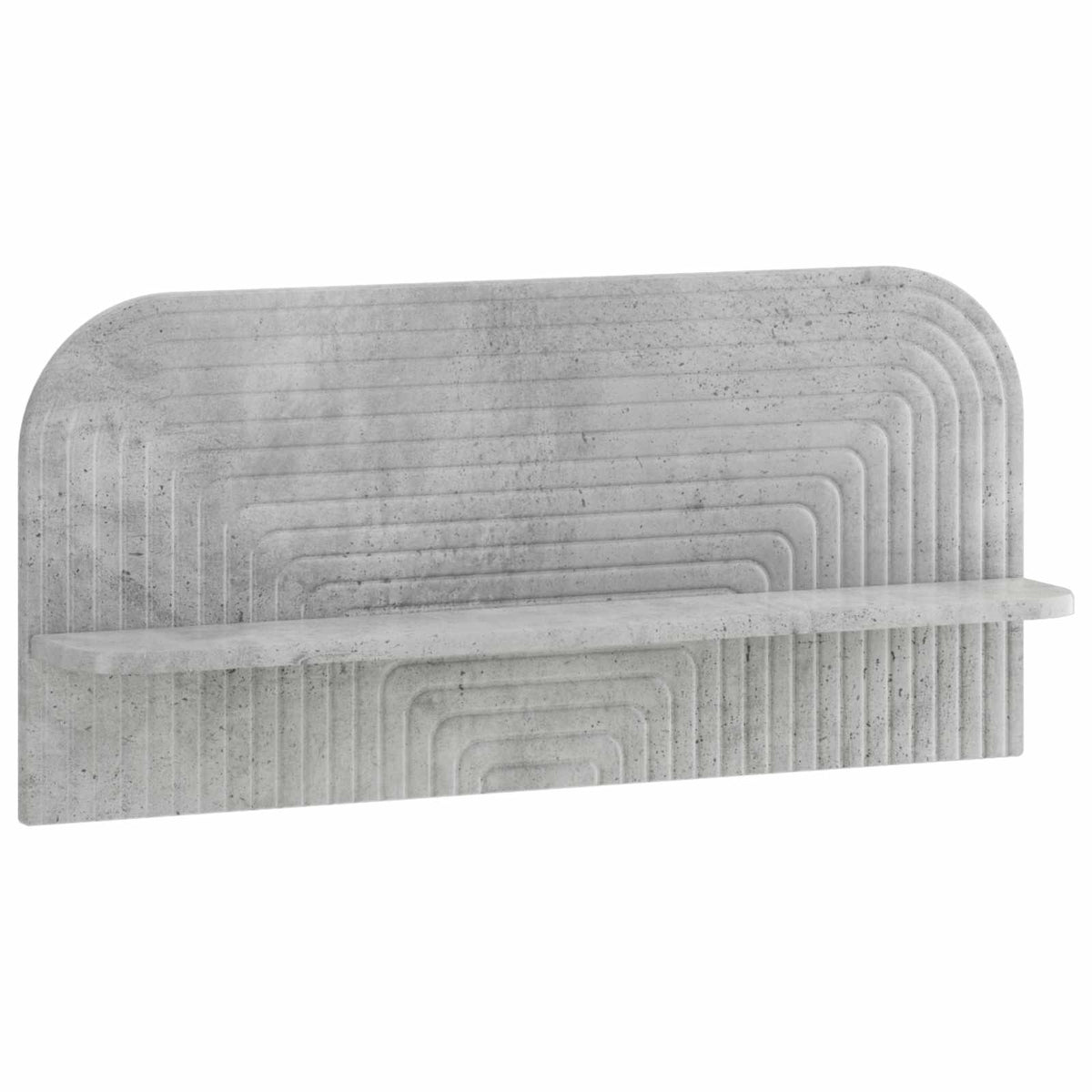 Ράφι Τοίχου 2 τμχ. Γκρι Σκυροδέματος 80,5 x 13,5 x 37,5 cm