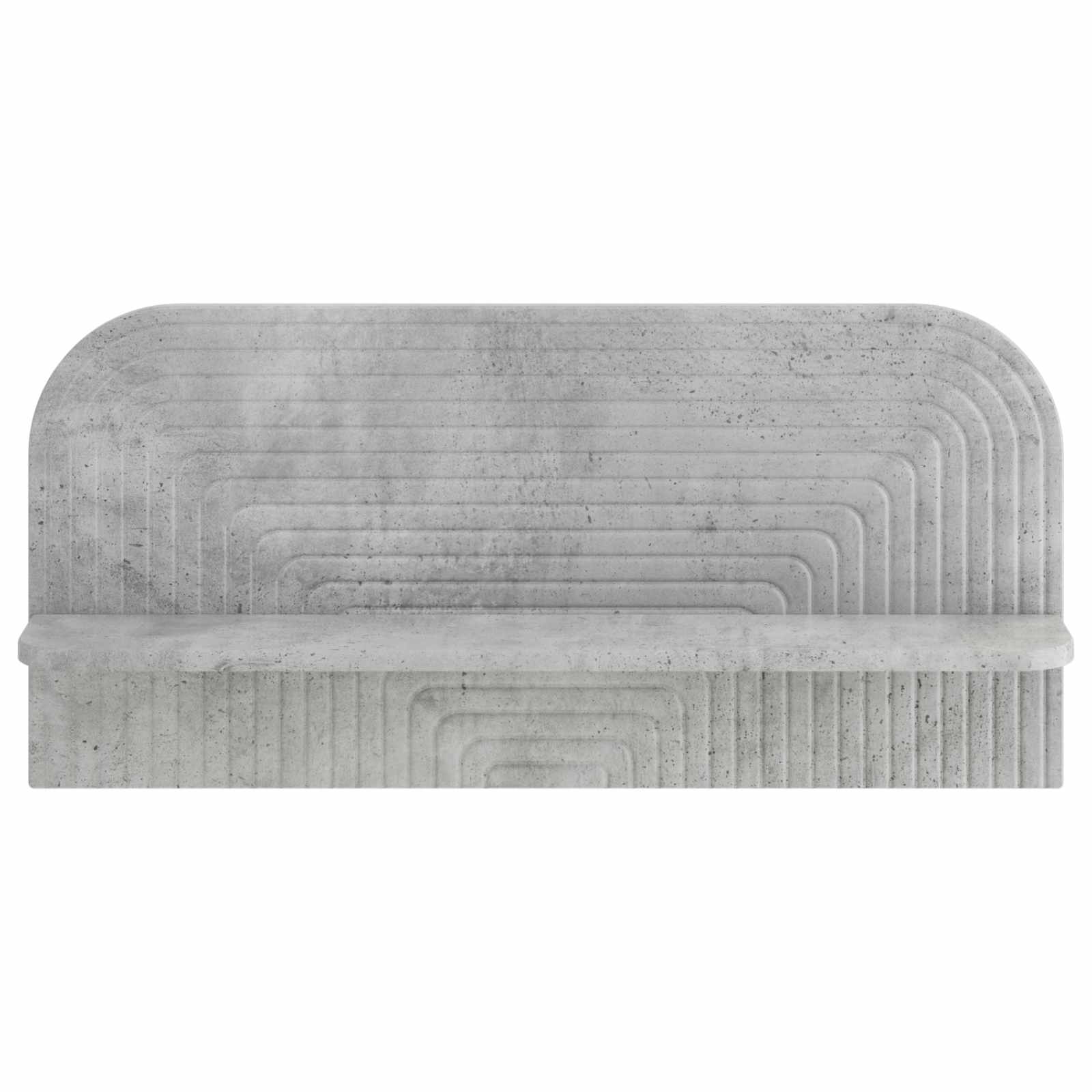 Ράφι Τοίχου 2 τμχ. Γκρι Σκυροδέματος 80,5 x 13,5 x 37,5 cm