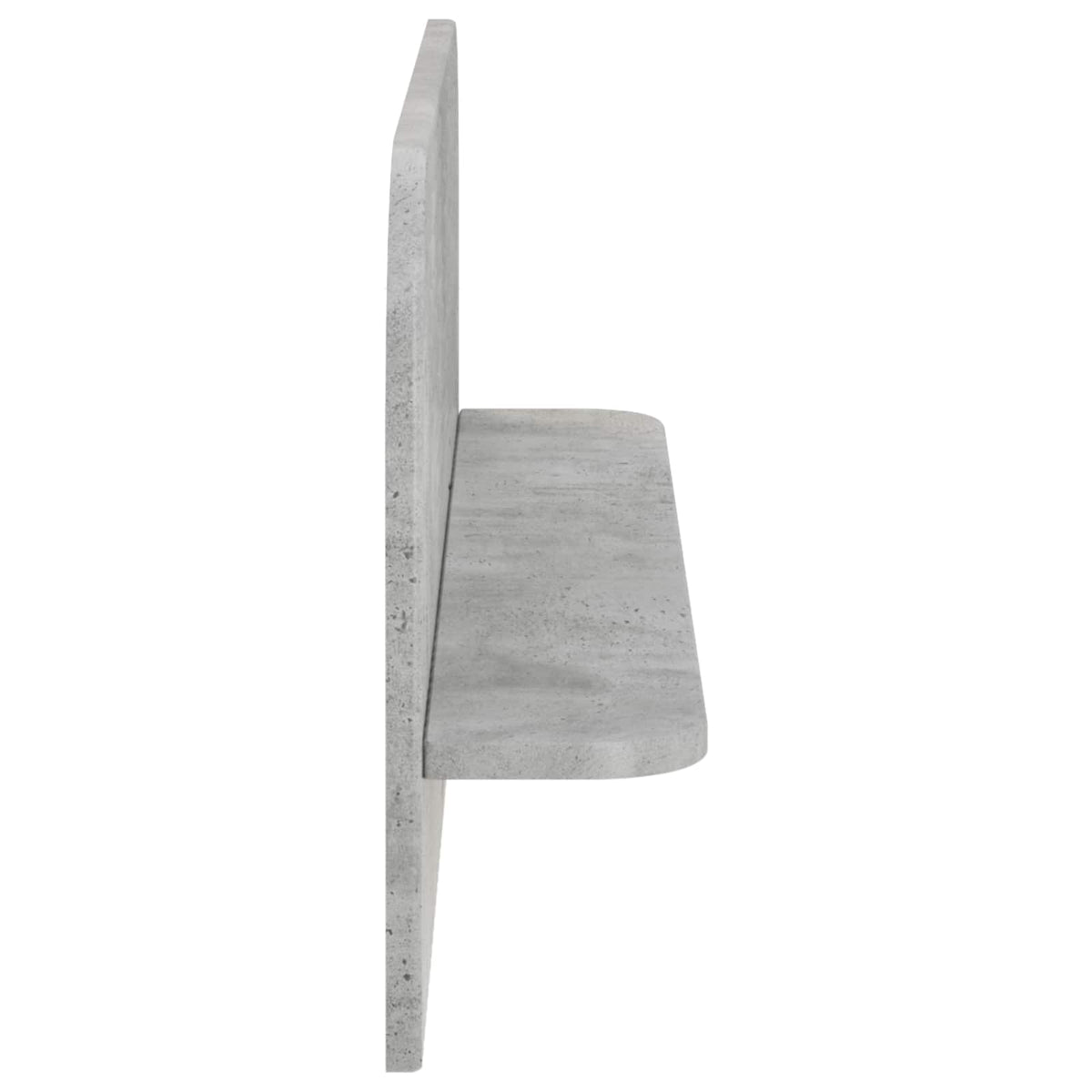 Ράφι Τοίχου 2 τμχ. Γκρι Σκυροδέματος 80,5 x 13,5 x 37,5 cm
