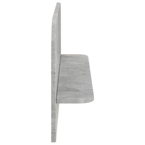 Ράφι Τοίχου 2 τμχ. Γκρι Σκυροδέματος 80,5 x 13,5 x 37,5 cm