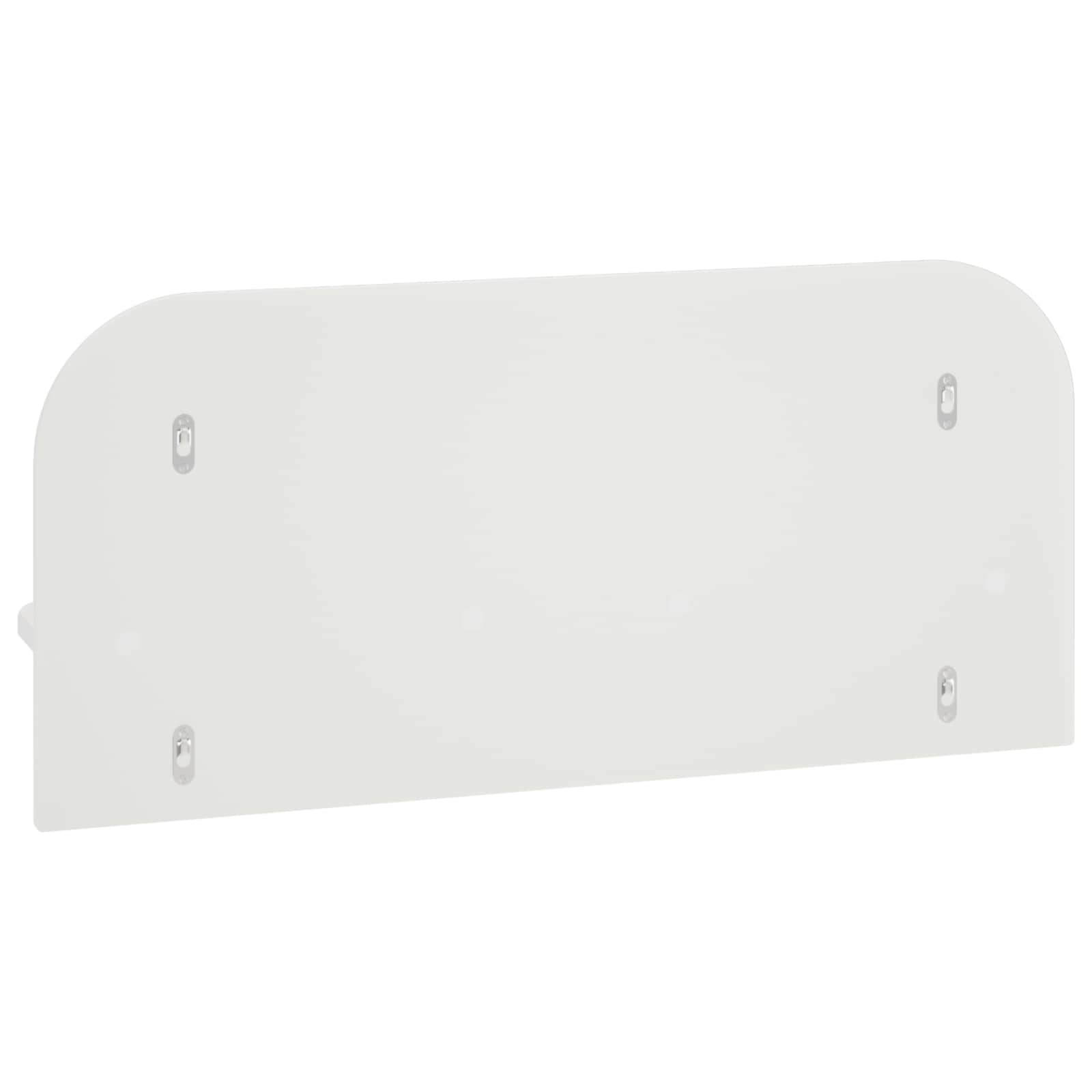 Ράφι Τοίχου 2 τμχ. Γυαλιστερό Λευκό 80.5 x 13.5 x 37.5 cm