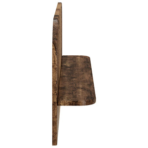 Ράφι Τοίχου 2 τμχ. Παλαιωμένο ξύλο 80,5 x 13,5 x 37,5 cm
