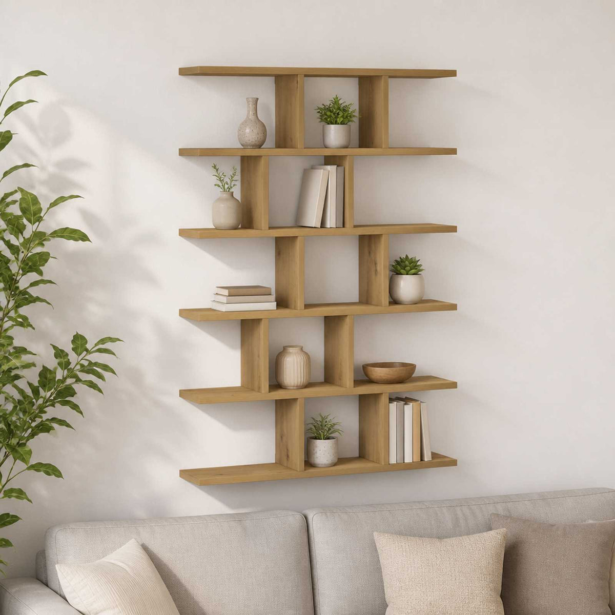 Ράφι Τοίχου Artisan Δρυς 70 x 17 x 101 εκ. Επεξεργασμένο Ξύλο