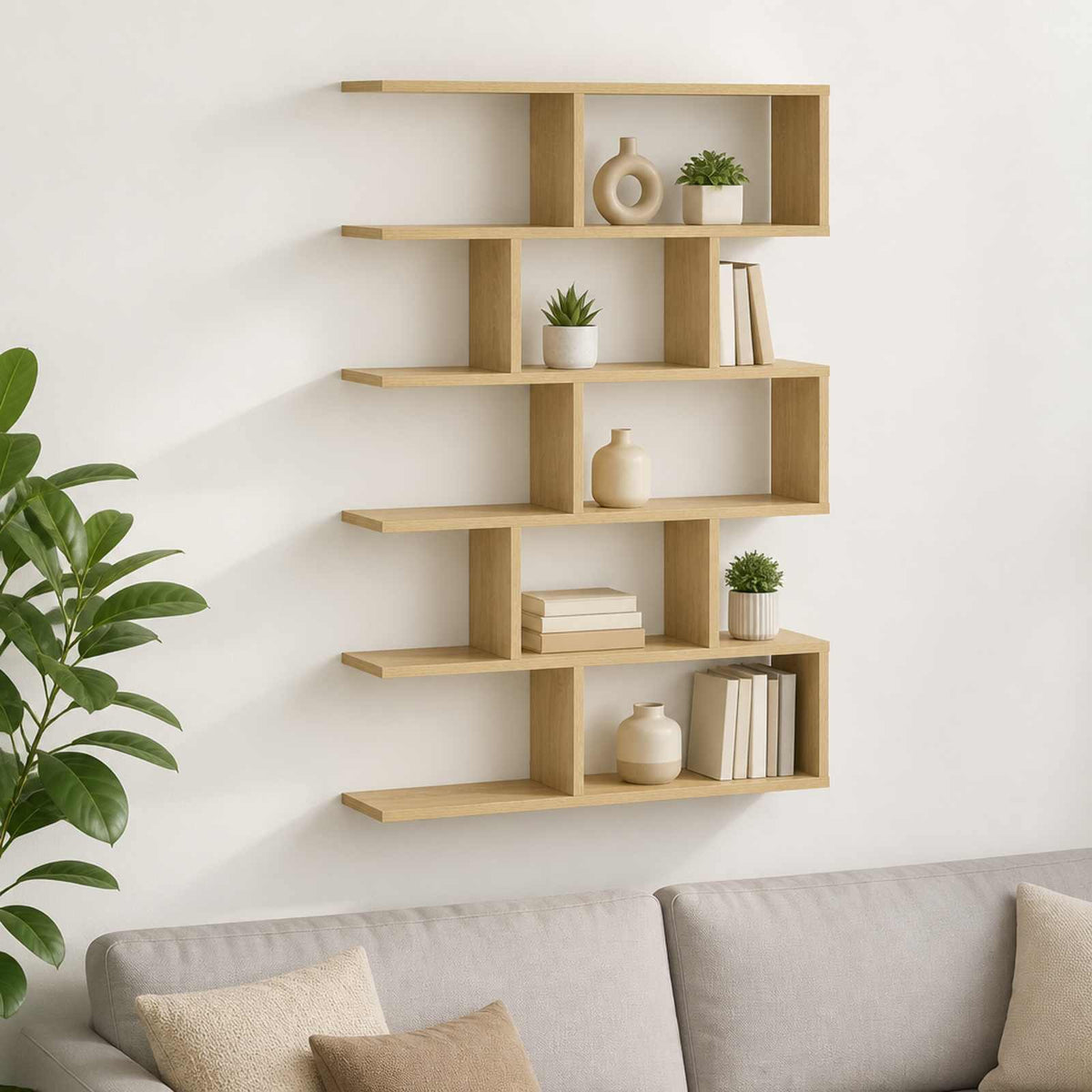 Ράφι Τοίχου Sonoma Δρυς 70 x 17 x 101 cm Επεξεργασμένο Ξύλο
