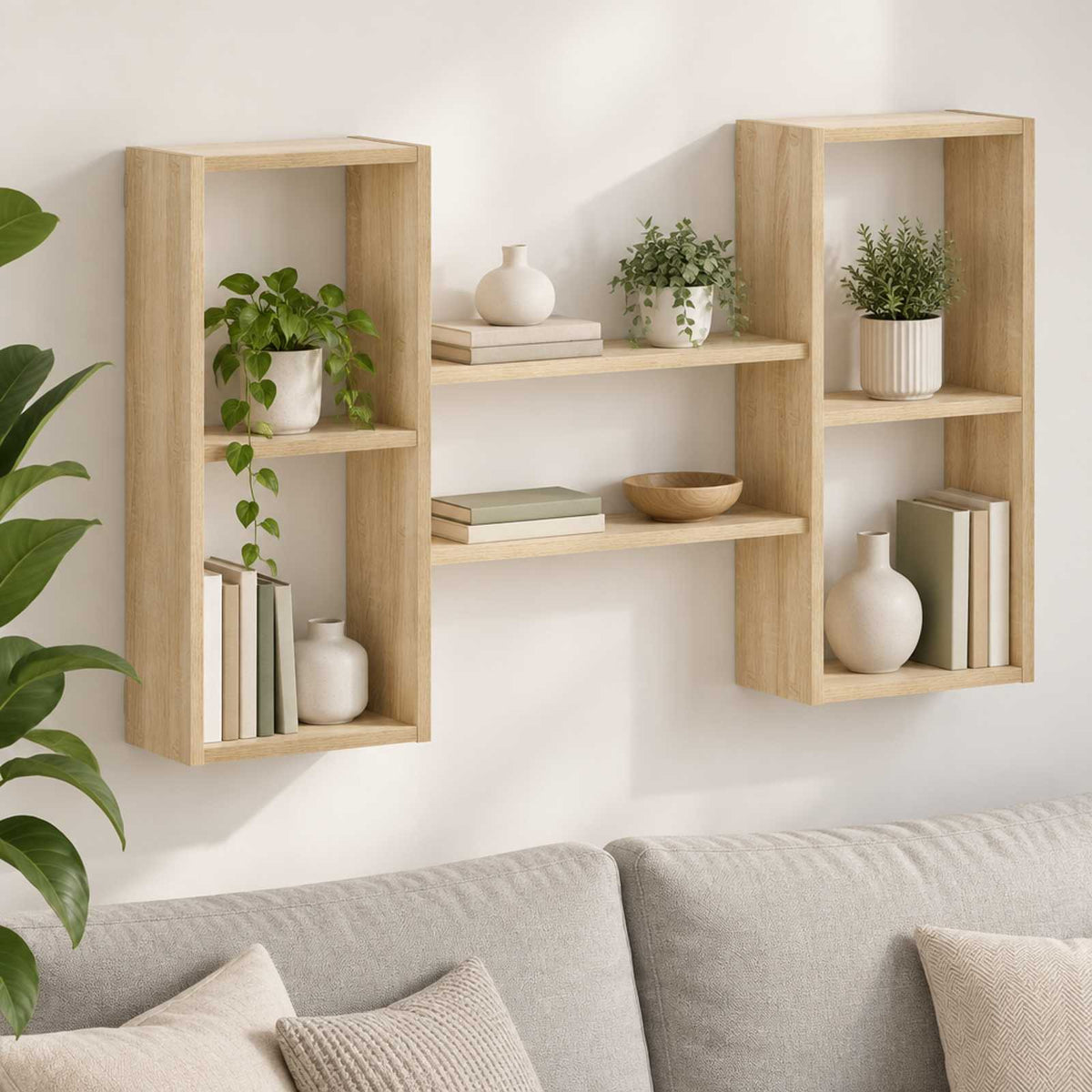 Ράφι Τοίχου Sonoma Δρυς 102 x 17 x 59 εκ. Επεξεργασμένο Ξύλο