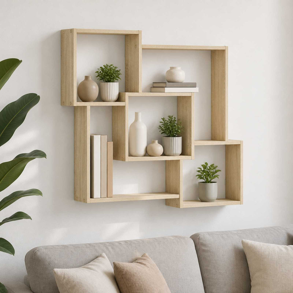 Ράφι Τοίχου Sonoma Δρυς 98 x 17 x 91 cm Επεξεργασμένο Ξύλο
