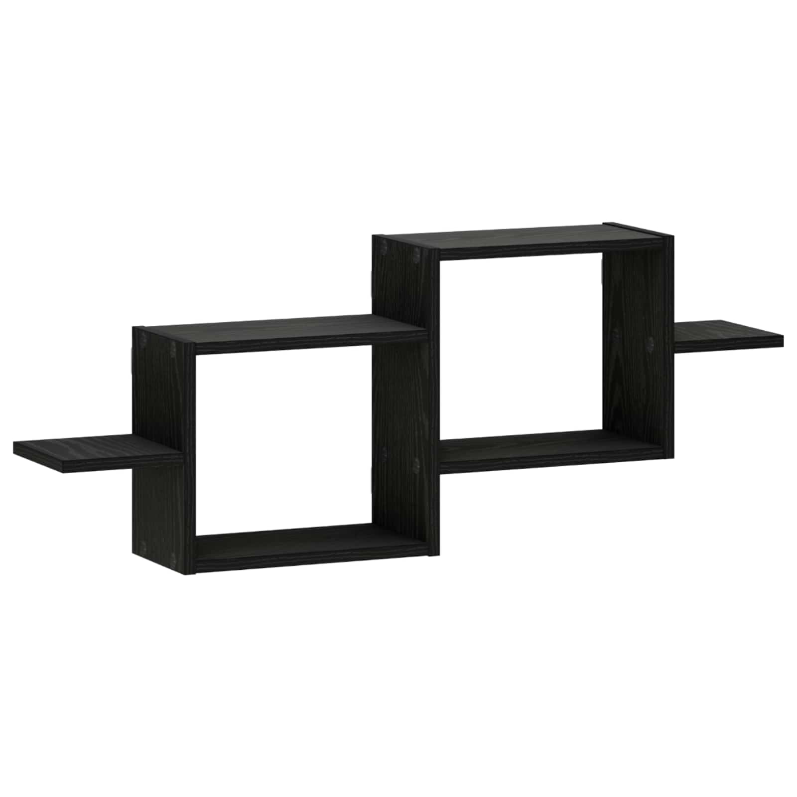Ράφι Τοίχου Μαύρη Δρυς 95 x 17 x 37 cm Επεξεργασμένο Ξύλο
