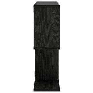 Ράφι Τοίχου Μαύρη Δρυς 72 x 17 x 55.5 cm Επεξεργασμένο Ξύλο