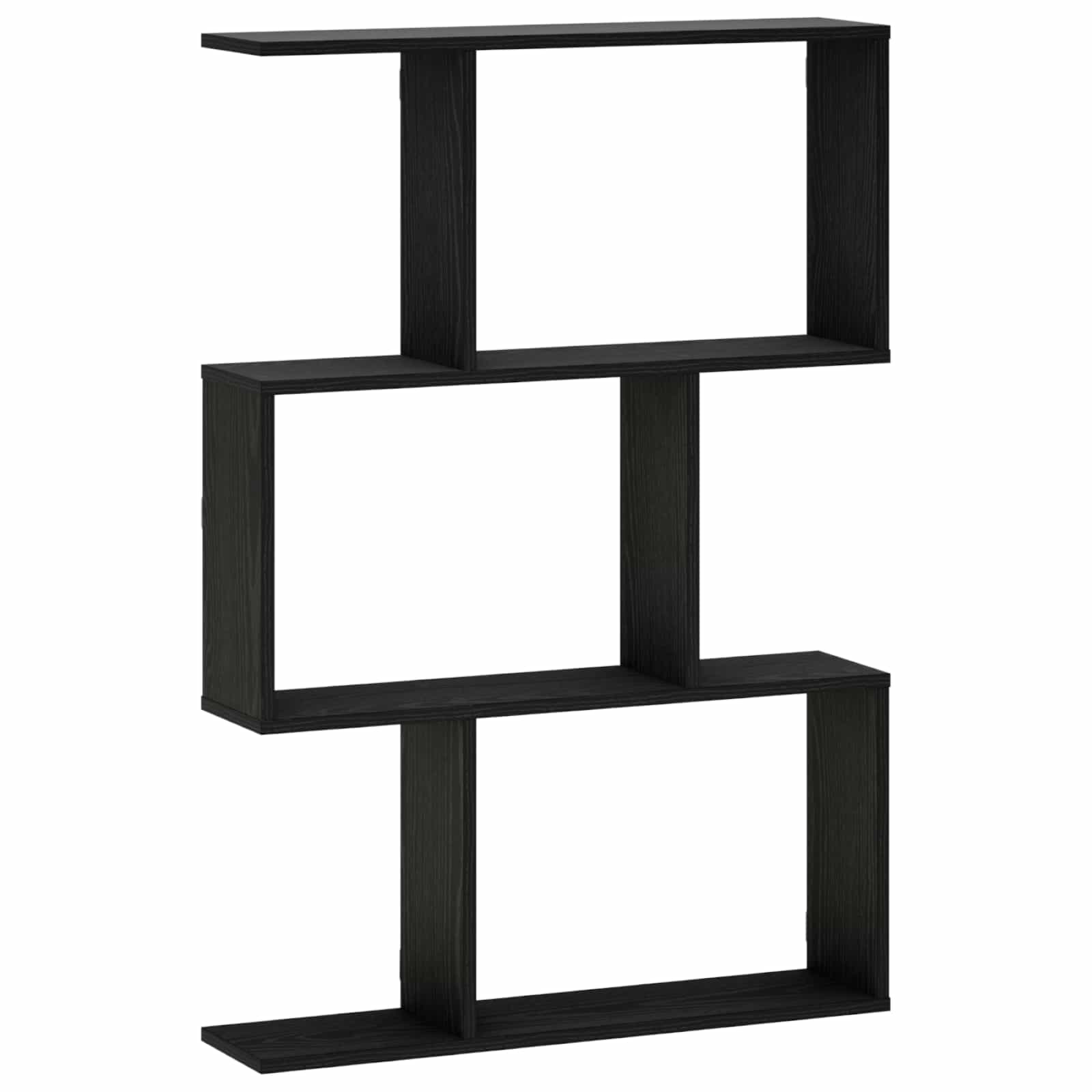 Ράφι Τοίχου Μαύρη Δρυς 72 x 17 x 105 cm Επεξεργασμένο Ξύλο