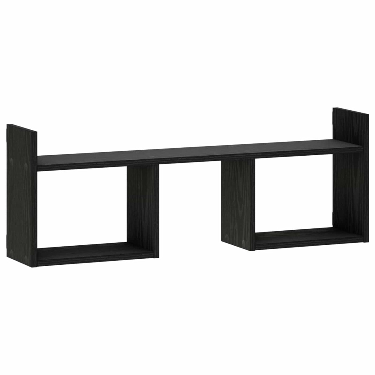 Ράφι Τοίχου Μαύρη Δρυς 90 x 17 x 32 cm Επεξεργασμένο Ξύλο