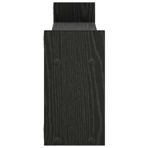 Ράφι Τοίχου Μαύρη Δρυς 90 x 17 x 32 cm Επεξεργασμένο Ξύλο