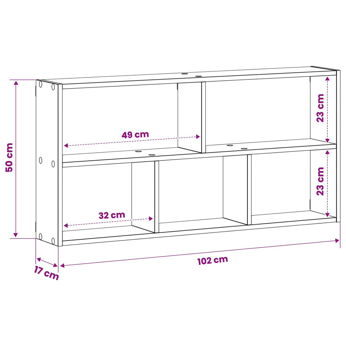 Ράφι Τοίχου Artisan Δρυς 102 x 17 x 50 εκ. Επεξεργασμένο Ξύλο - Pakobazaar