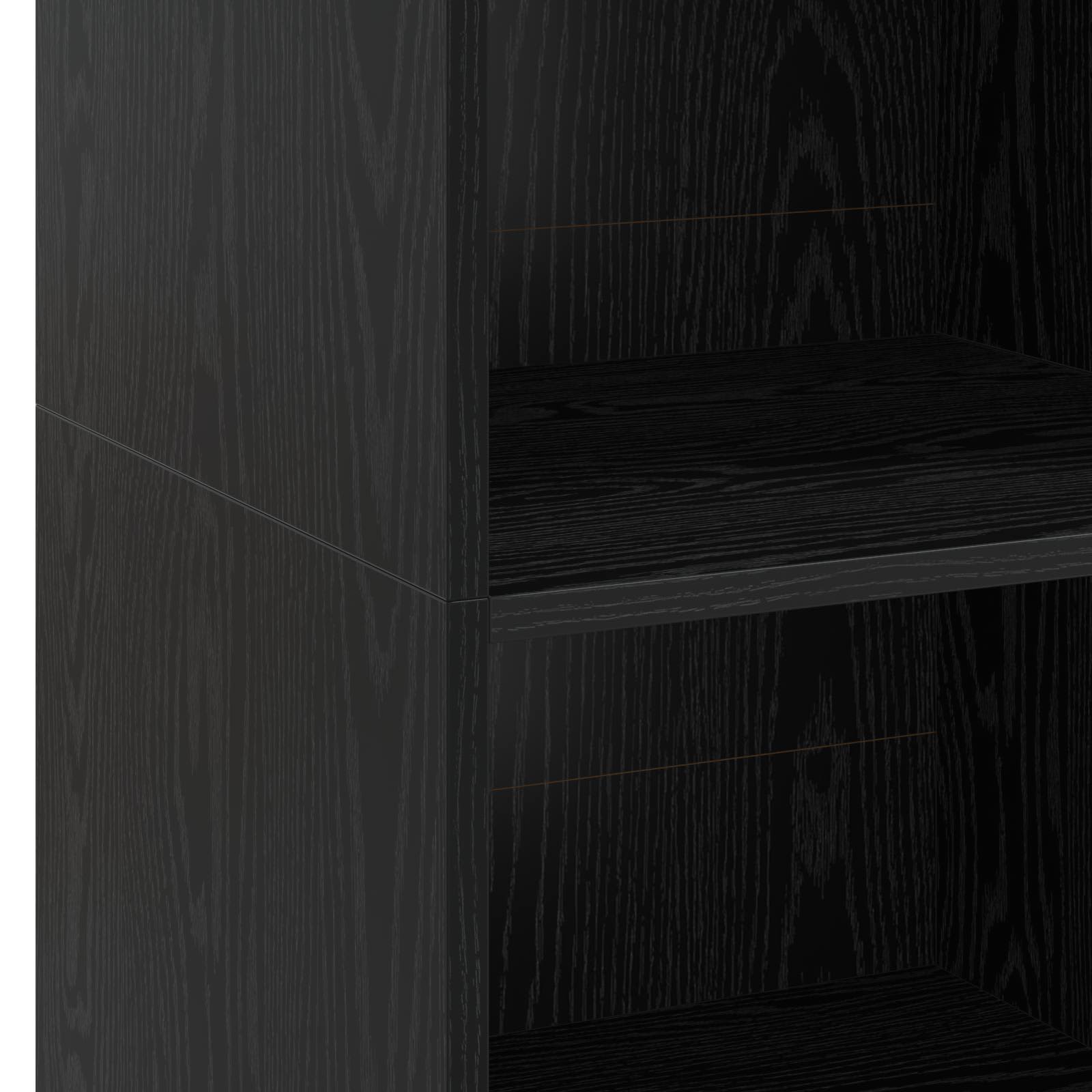 Highboard Μαύρη Δρυς 45 x 41 x 124 εκ. Επεξεργασμένο Ξύλο - Pakobazaar