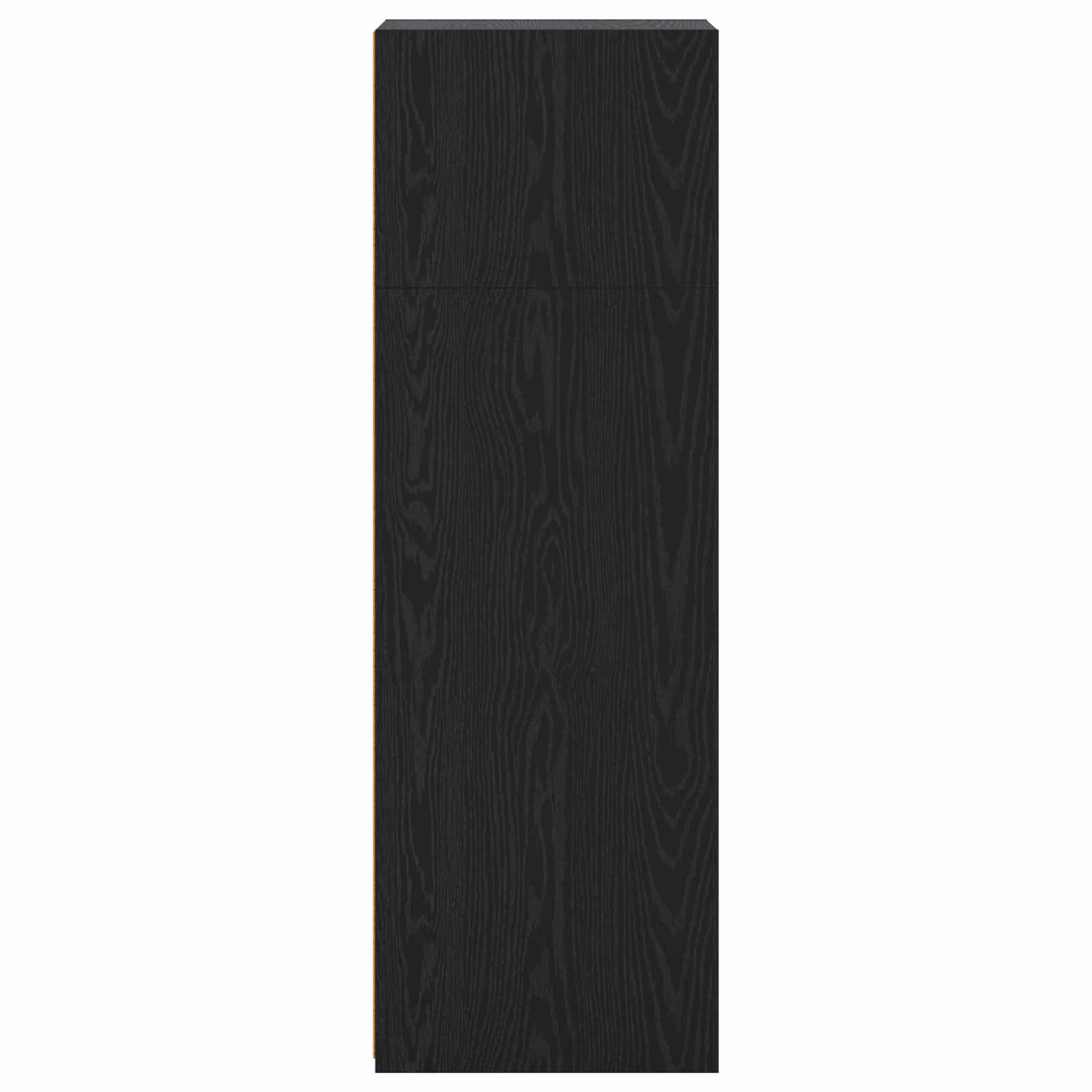 Highboard Μαύρη Δρυς 45 x 41 x 124 εκ. Επεξεργασμένο Ξύλο - Pakobazaar