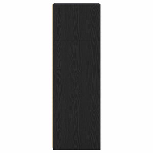 Highboard Μαύρη Δρυς 45 x 41 x 124 εκ. Επεξεργασμένο Ξύλο - Pakobazaar